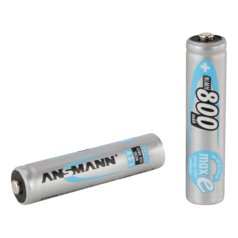 Blister de 4 piles accus rechargeables NiMh AAA / HR03 800mAh 1.2V