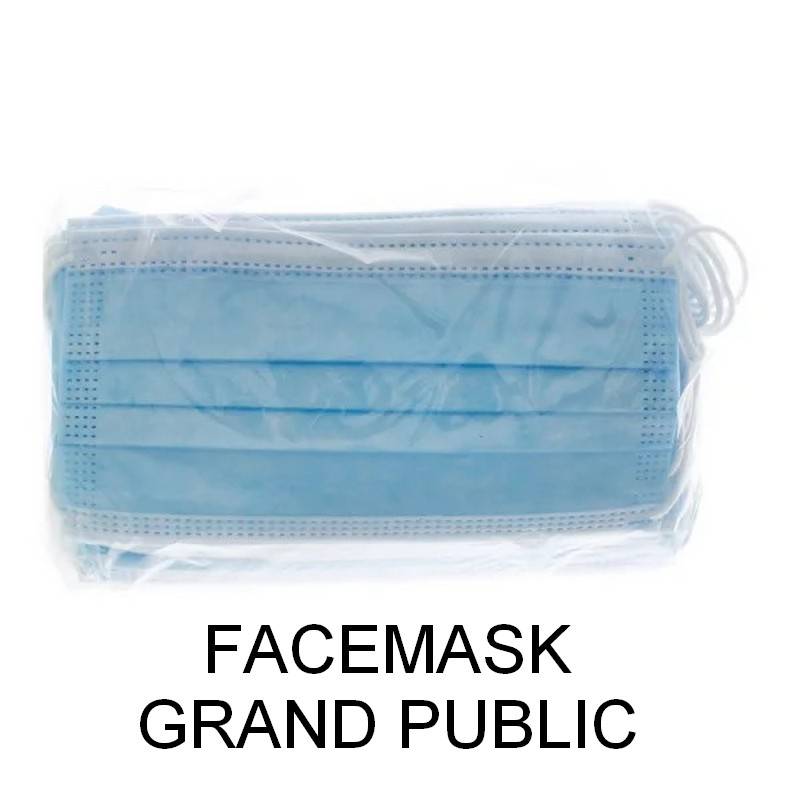 50 masques de protection grand public Face mask 4.50€ seulement !