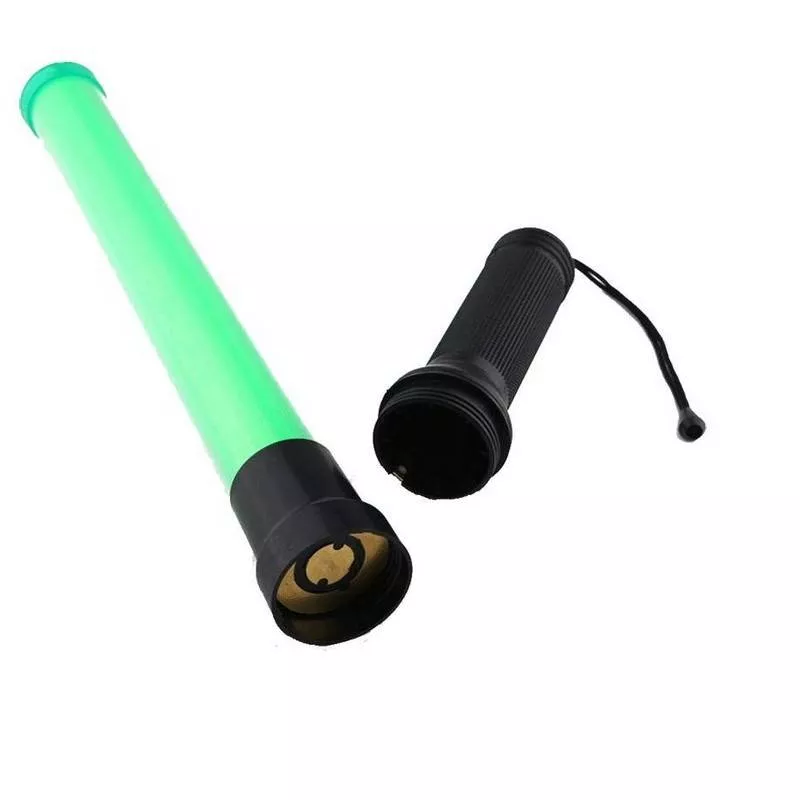 Rechargeable LED trafic baton Green - K-Sign
