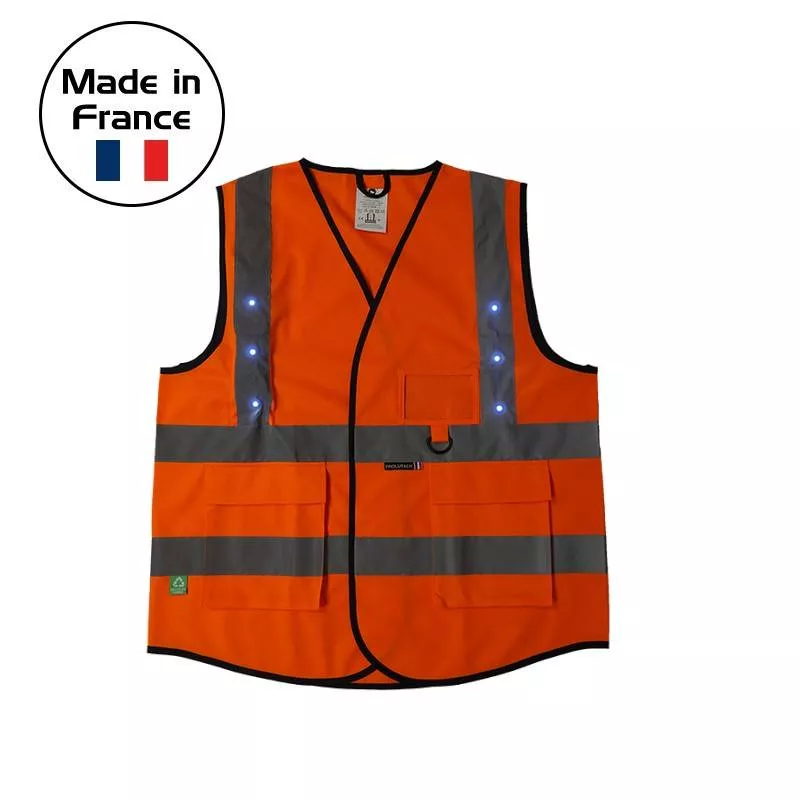 Prolutech safety LED vest Made in France Prolutech safety LED vest Made in France