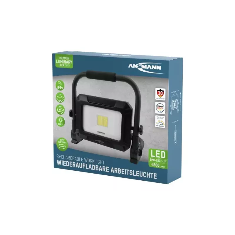 Spot chantier LED FR50W-R rechargeable