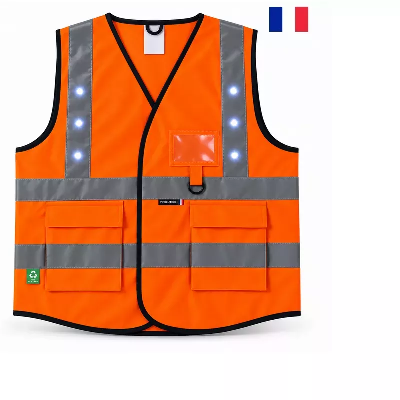 Prolutech safety LED vest Made in France