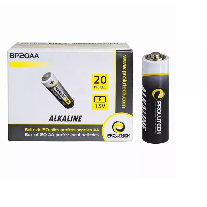 Piles professionnelles AA LR-6 prolutech