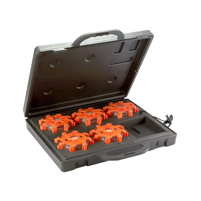 Set of 5 red LED hazard lights