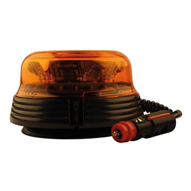 D-TECH 12/24V Gyrophare LED magnétique lumière ambrée clignotante Base  magnétique Universel de Tractor tracteur Remolque camion ou véhicule avec