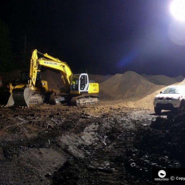 éclairage chantier de génie civil