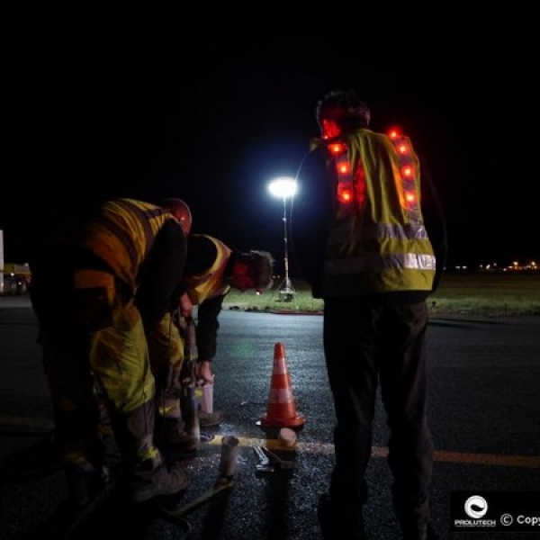 Gilet de sécurité LED EPI norme EN 471 classe 2 conçu par Prolutech