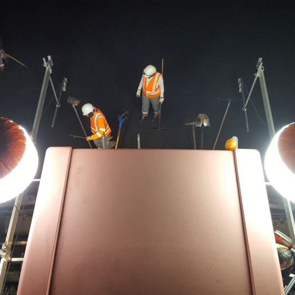 éclairage travaux de nuit