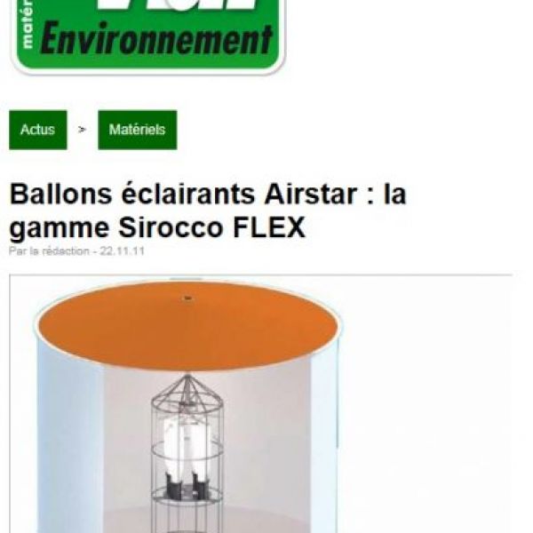 Gamme de ballons lumineux Sirocco Flex