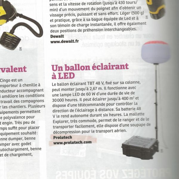 Sirocco 2S TBT 48v LED Secours