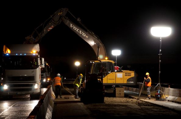 Du besoin d'éclairage à la prestation d'éclairage chantier de nuit