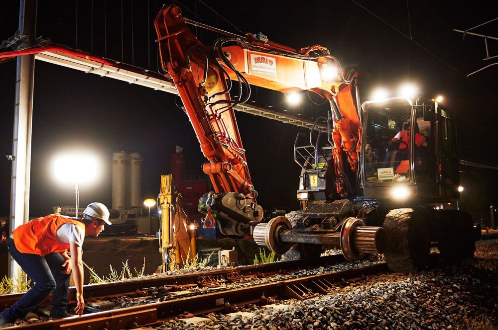 Eclairage travaux et interventions sur rail